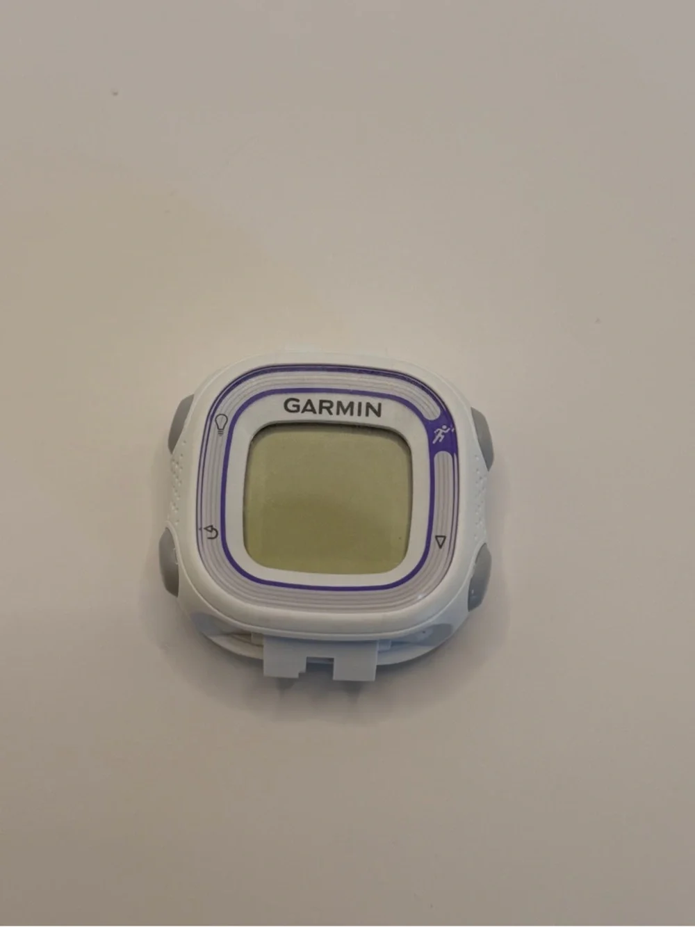 Garmin Forerunner‎ 10, purple and white, parts not working